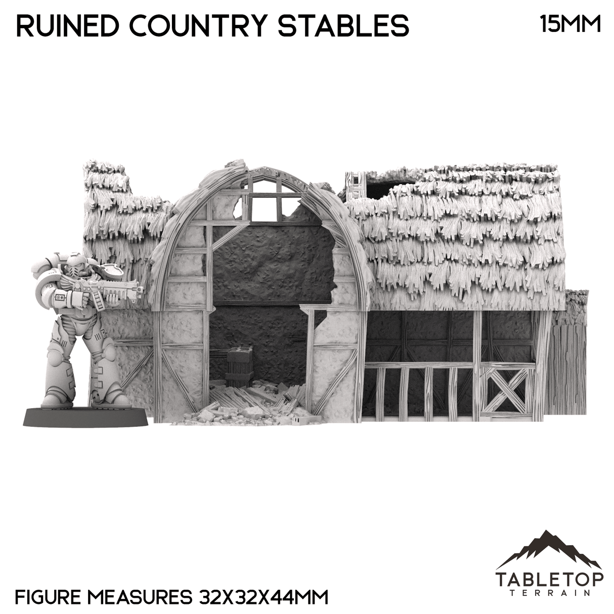 Ruined Country Stables - Country & King - Fantasy Historical Ruins