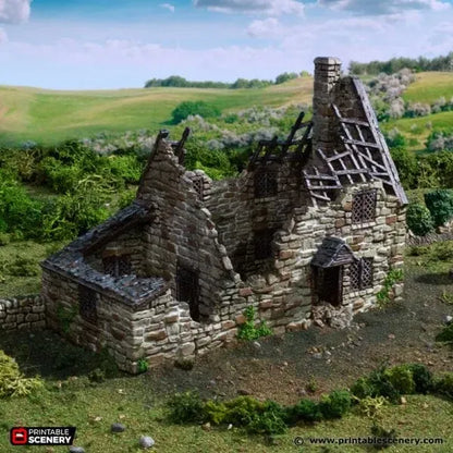 Ruined Crow Cottage - Country & King - Fantasy Historical Ruins