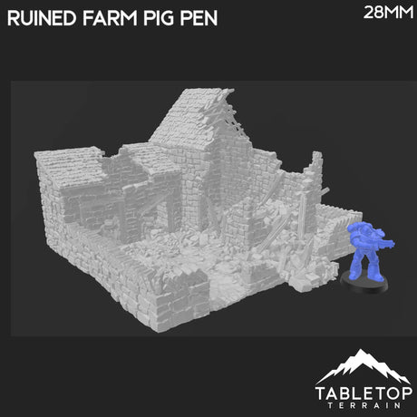 Ruined Farm Pig Pen - Country & King - Fantasy Historical Building