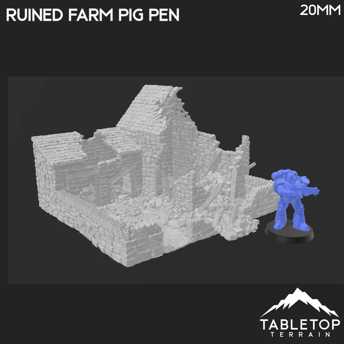 Ruined Farm Pig Pen - Country & King - Fantasy Historical Building