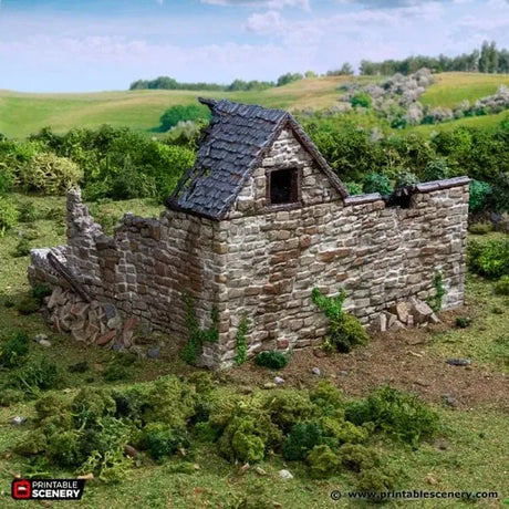 Ruined Farm Pig Pen - Country & King - Fantasy Historical Building