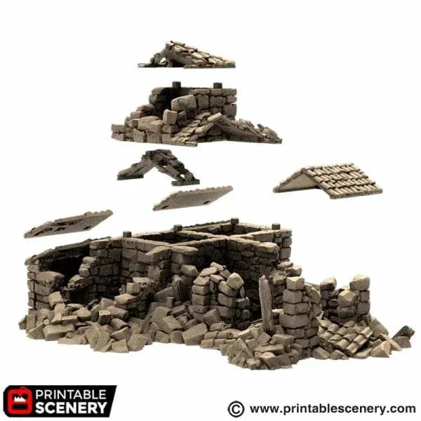 Ruined French Mausoleum - Country & King - Fantasy Historical Ruins