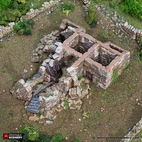 Ruined French Mausoleum - Country & King - Fantasy Historical Ruins