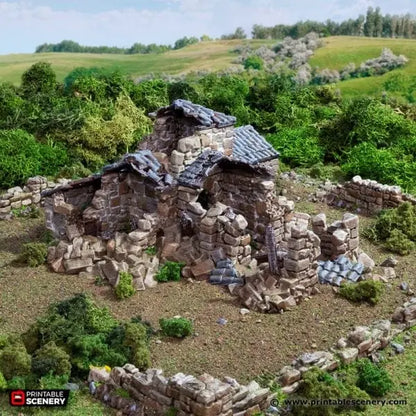 Ruined French Mausoleum - Country & King - Fantasy Historical Ruins