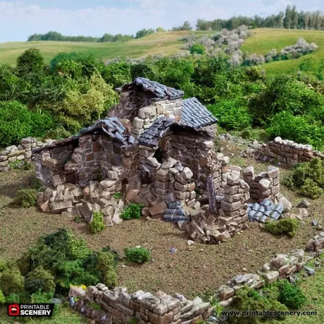 Ruined French Mausoleum - Country & King - Fantasy Historical Ruins