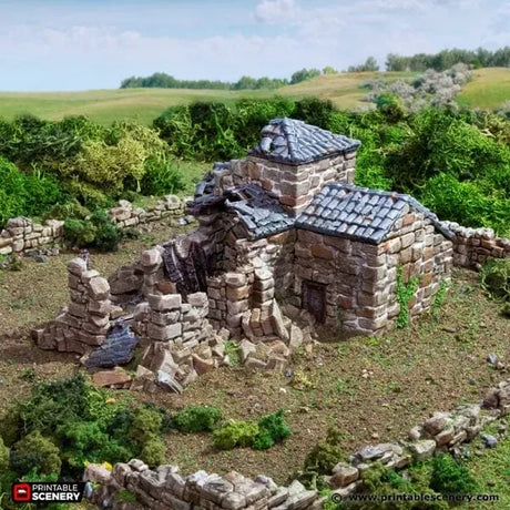 Ruined French Mausoleum - Country & King - Fantasy Historical Ruins