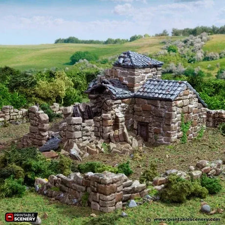 Ruined French Mausoleum - Country & King - Fantasy Historical Ruins