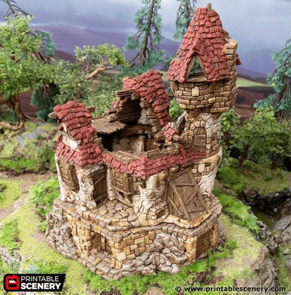 Ruined Guildhall - Hagglethorn Hollow - Fantasy Ruins