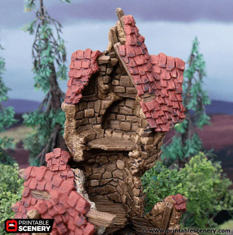 Ruined Guildhall - Hagglethorn Hollow - Fantasy Ruins
