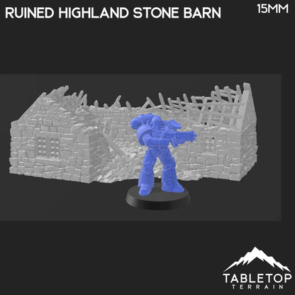 Ruined Highland Stone Barn - Country & King - Fantasy Historical Ruins