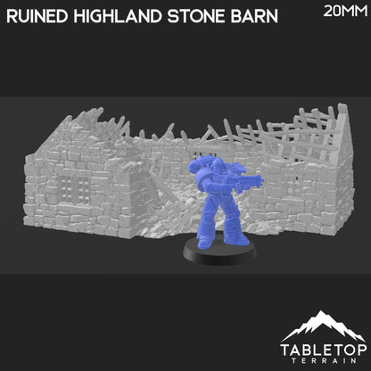 Ruined Highland Stone Barn - Country & King - Fantasy Historical Ruins
