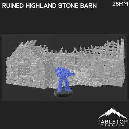 Ruined Highland Stone Barn - Country & King - Fantasy Historical Ruins