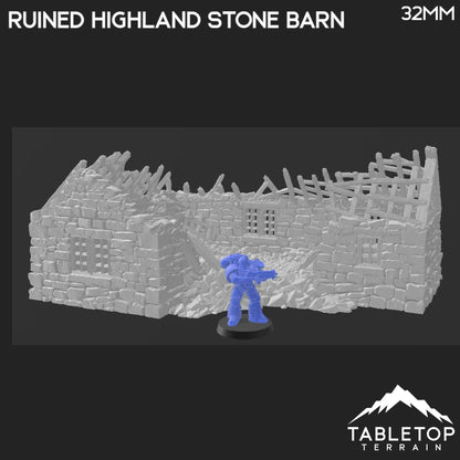 Ruined Highland Stone Barn - Country & King - Fantasy Historical Ruins