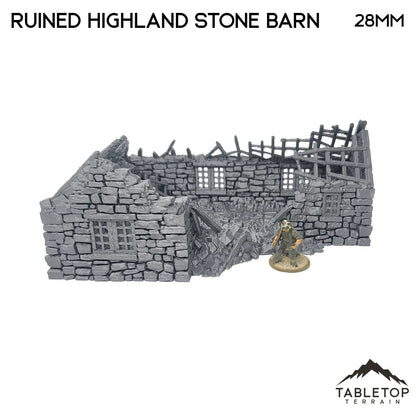 Ruined Highland Stone Barn - Country & King - Fantasy Historical Ruins