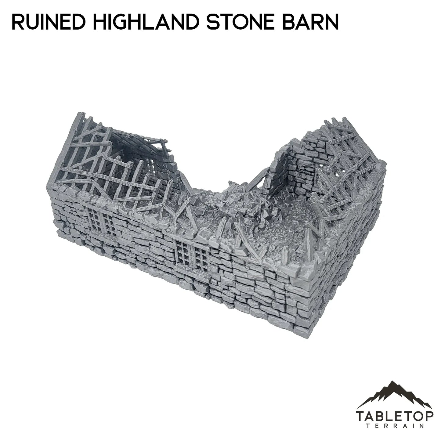 Ruined Highland Stone Barn - Country & King - Fantasy Historical Ruins