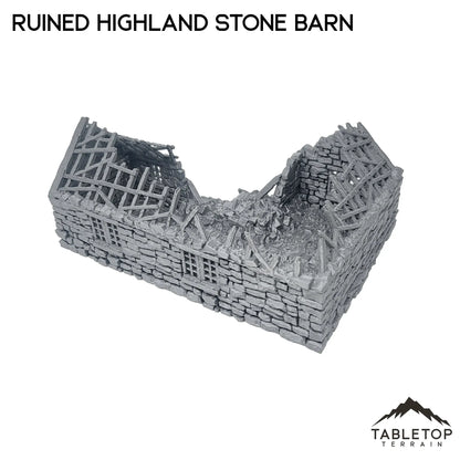 Ruined Highland Stone Barn - Country & King - Fantasy Historical Ruins