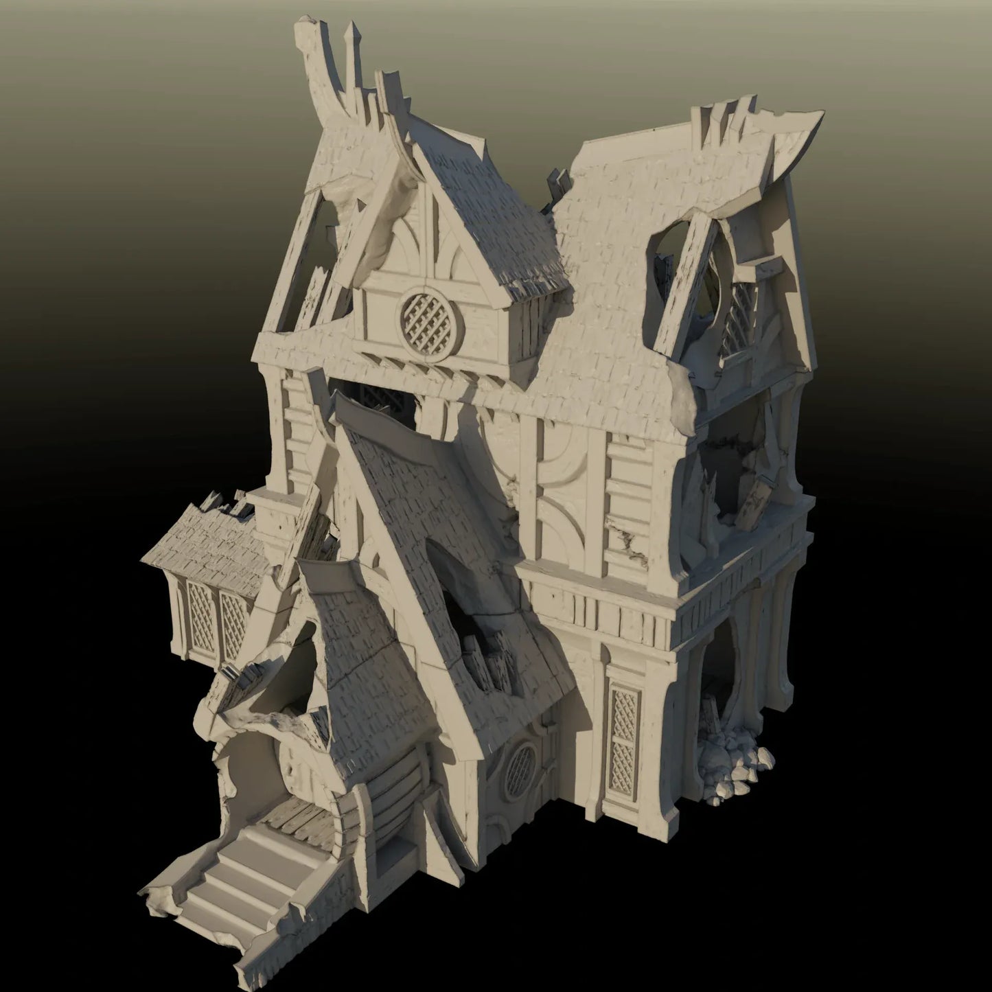Ruined House 2 - City of Spiritdale - Fantasy Ruins