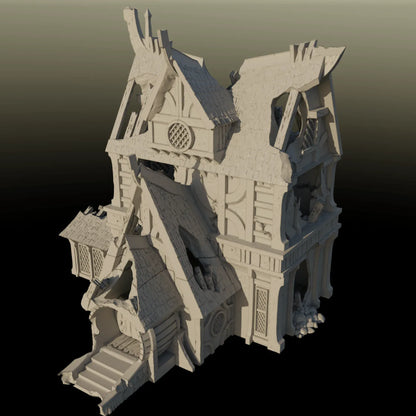 Ruined House 2 - City of Spiritdale - Fantasy Ruins
