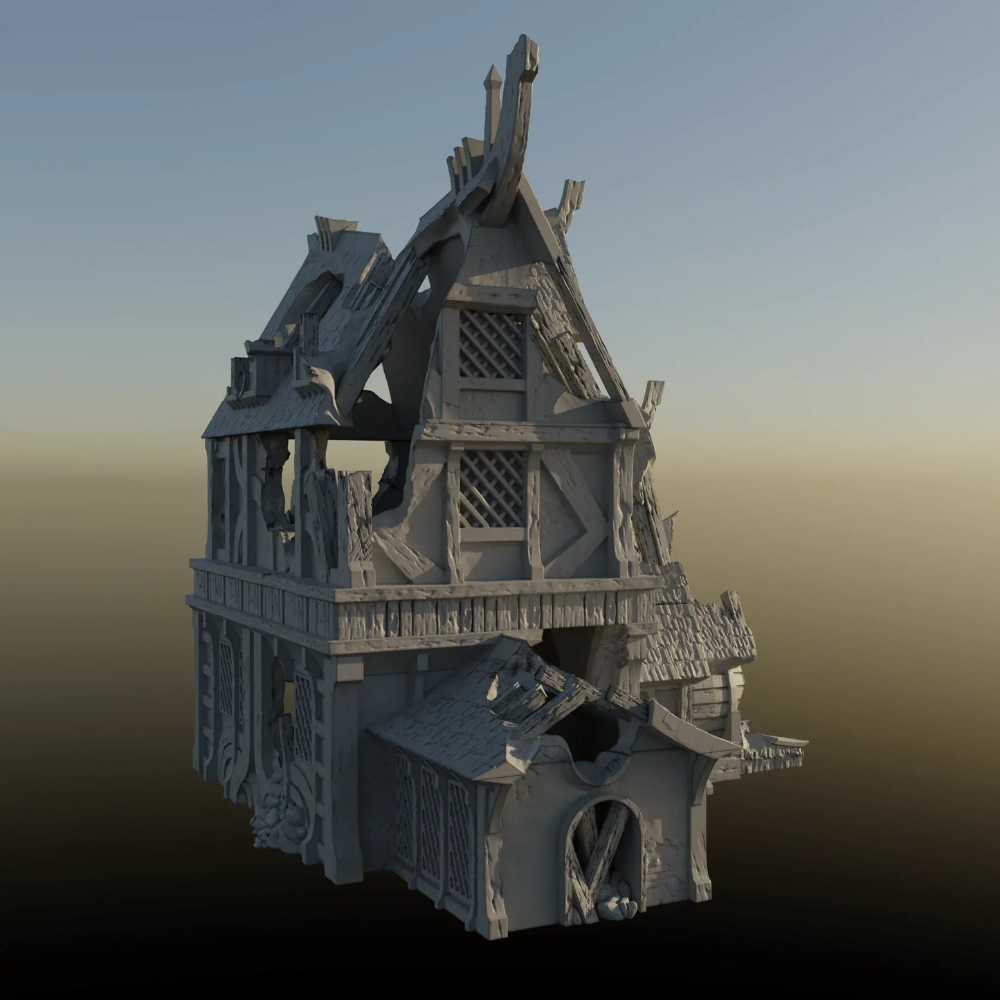 Ruined House 2 - City of Spiritdale - Fantasy Ruins
