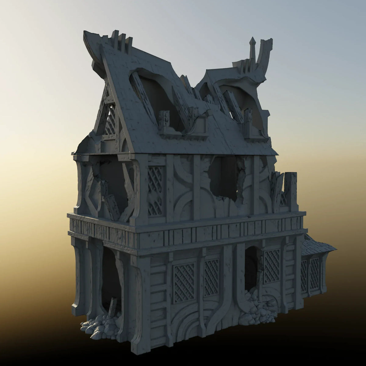 Ruined House 2 - City of Spiritdale - Fantasy Ruins