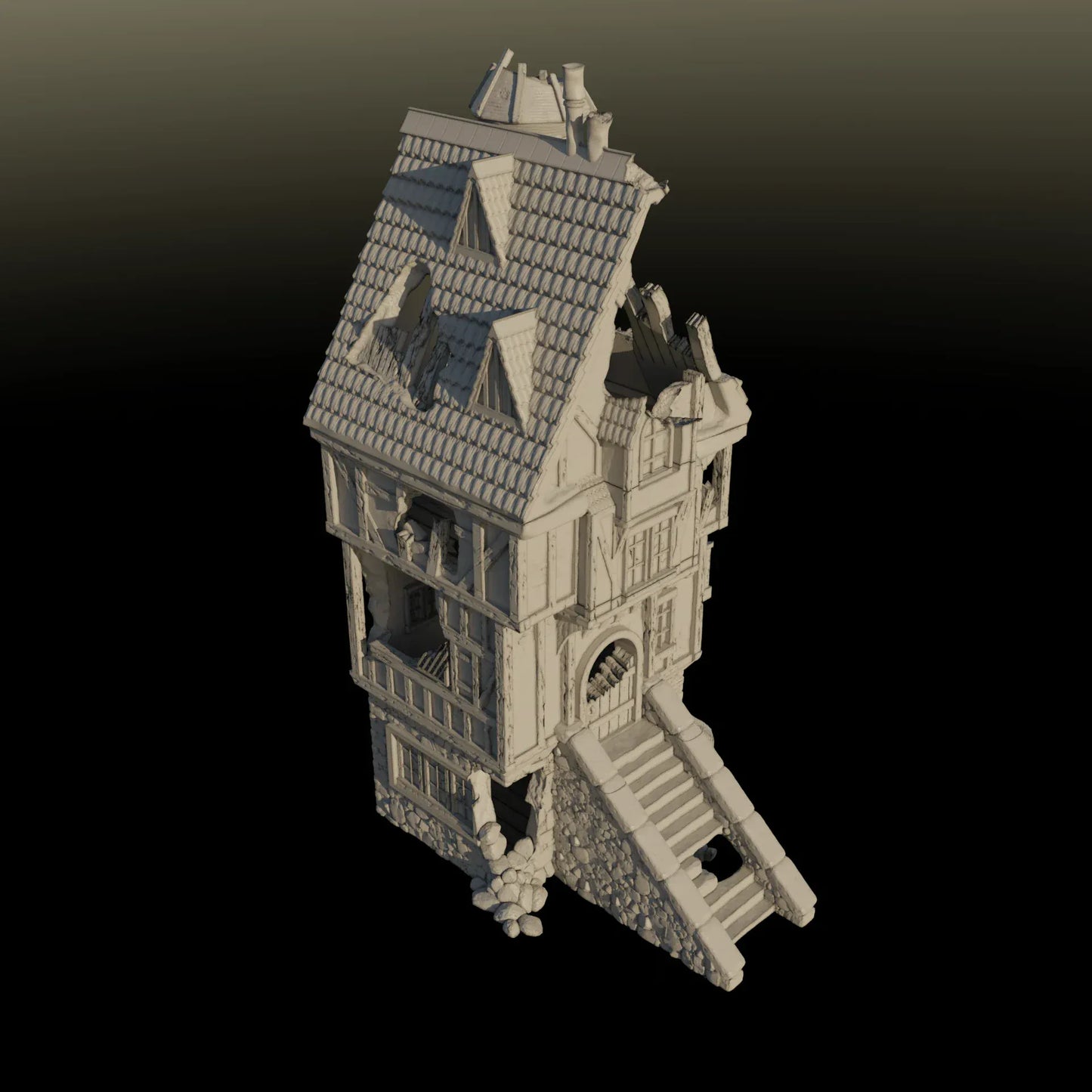 Ruined House - City of Spiritdale - Fantasy Ruins