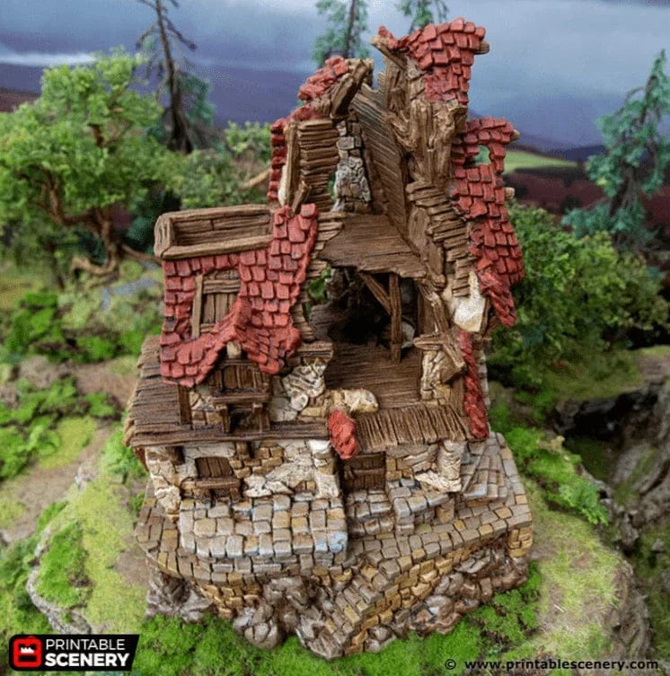 Ruined Hunter's Lodge - Hagglethorn Hollow - Fantasy Ruins