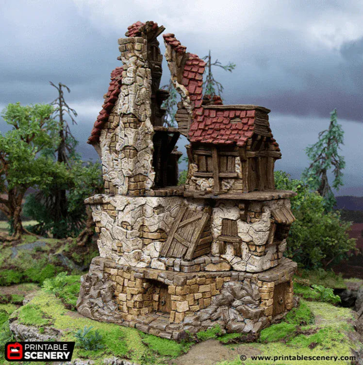Ruined Hunter's Lodge - Hagglethorn Hollow - Fantasy Ruins