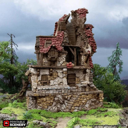 Ruined Hunter's Lodge - Hagglethorn Hollow - Fantasy Ruins