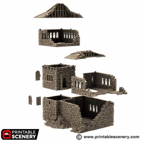 Ruined King's Quarters - Country & King - Fantasy Historical Ruins
