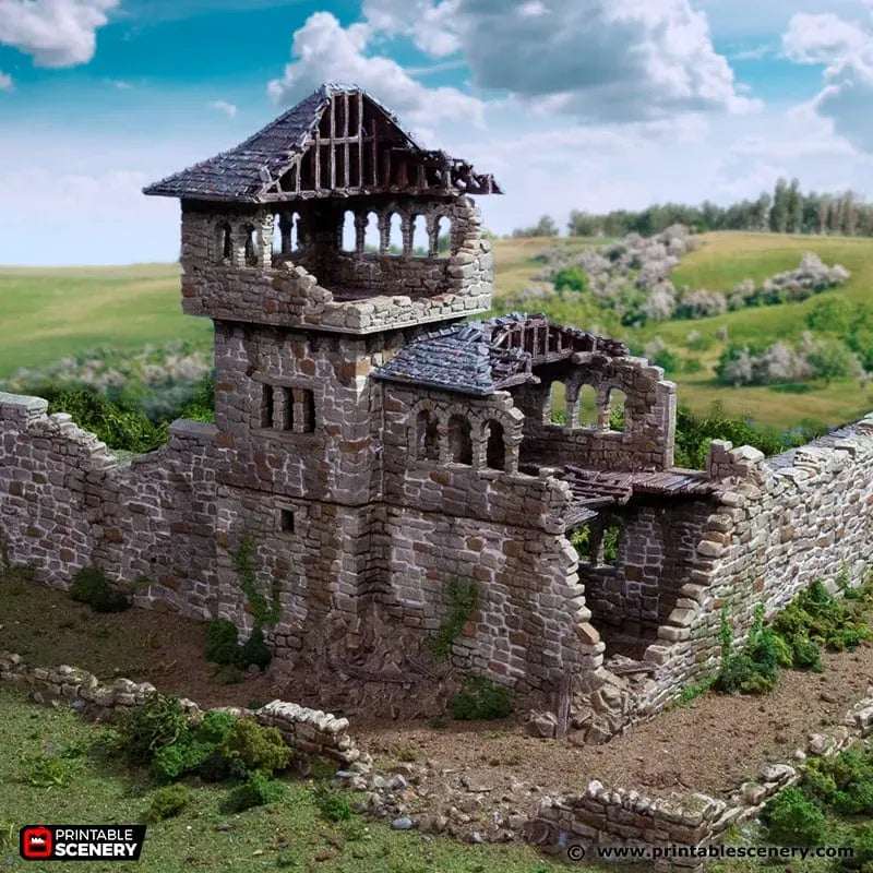 Ruined King's Quarters - Country & King - Fantasy Historical Ruins