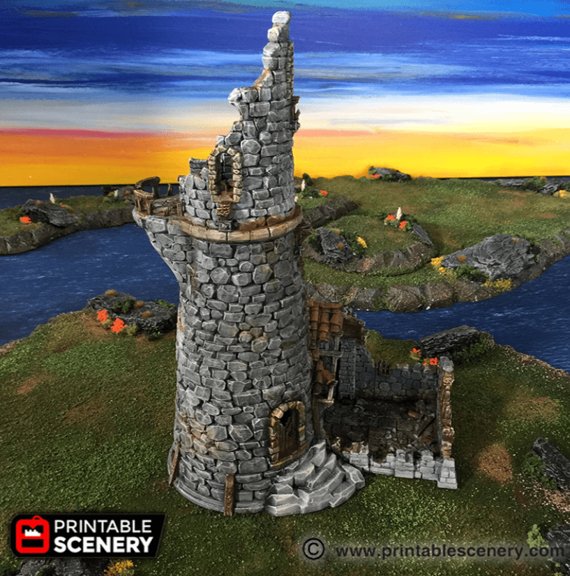 Ruined Lighthouse - Fantasy Ruins