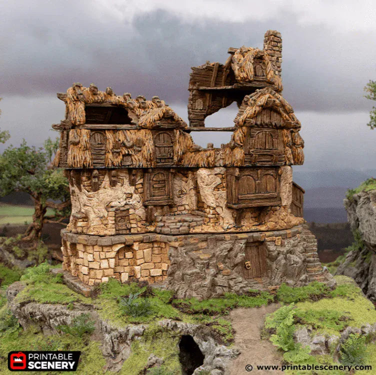 Ruined Longhouse - Hagglethorn Hollow - Fantasy Ruins