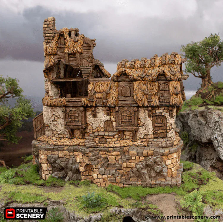 Ruined Longhouse - Hagglethorn Hollow - Fantasy Ruins