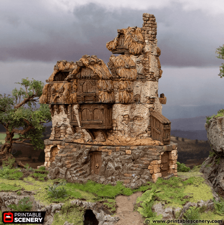 Ruined Longhouse - Hagglethorn Hollow - Fantasy Ruins