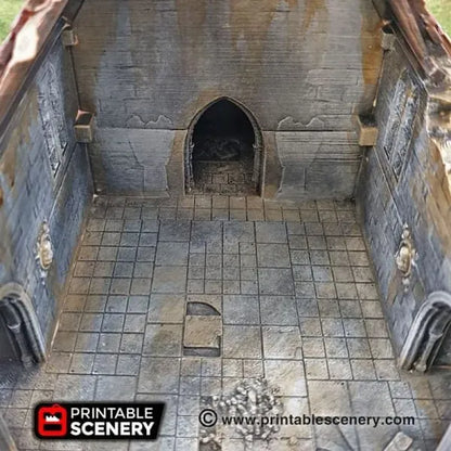 Ruined Medieval Church - WWII Building