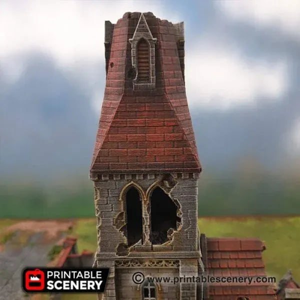 Ruined Medieval Church - WWII Building