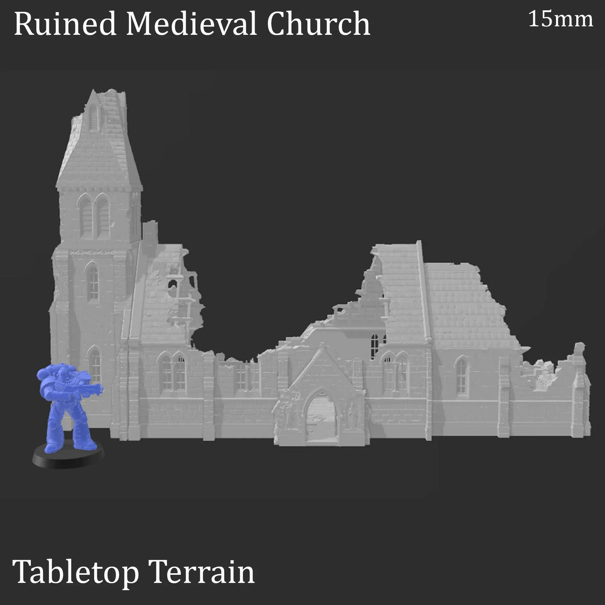 Ruined Medieval Church - WWII Building