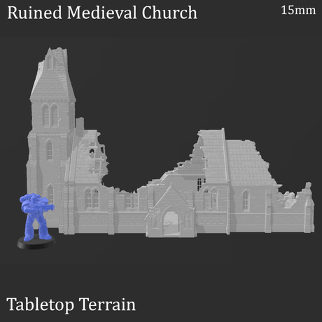 Ruined Medieval Church - WWII Building