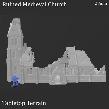 Ruined Medieval Church - WWII Building