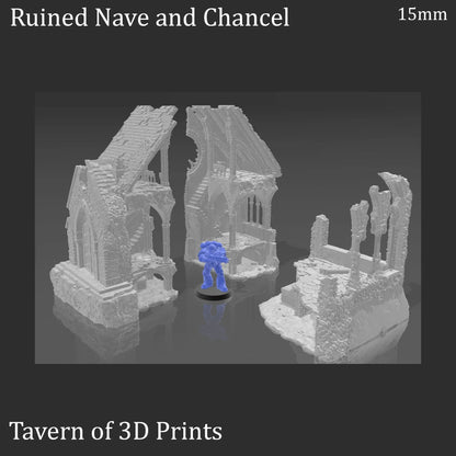 Ruined Nave and Chancel - Fantasy Ruins