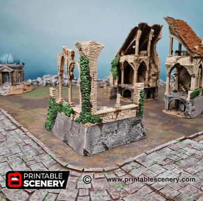 Ruined Nave and Chancel - Fantasy Ruins