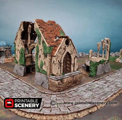 Ruined Nave and Chancel - Fantasy Ruins