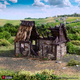 Ruined Norman Stone Barn - Country & King - Fantasy Historical Ruins