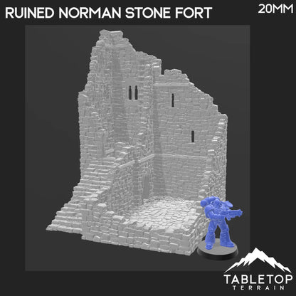 Ruined Norman Stone Fort - Country & King - Fantasy Historical Ruins