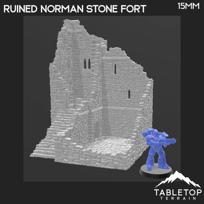 Ruined Norman Stone Fort - Country & King - Fantasy Historical Ruins