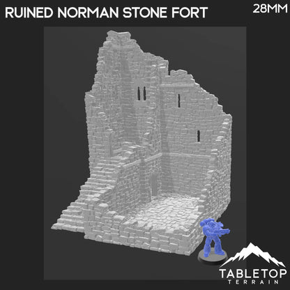 Ruined Norman Stone Fort - Country & King - Fantasy Historical Ruins