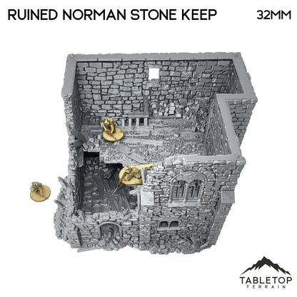 Ruined Norman Stone Keep - Country & King - Fantasy Historical Ruins