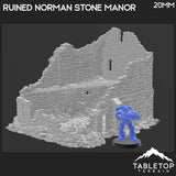 Ruined Norman Stone Manor - Country & King - Fantasy Historical Ruins