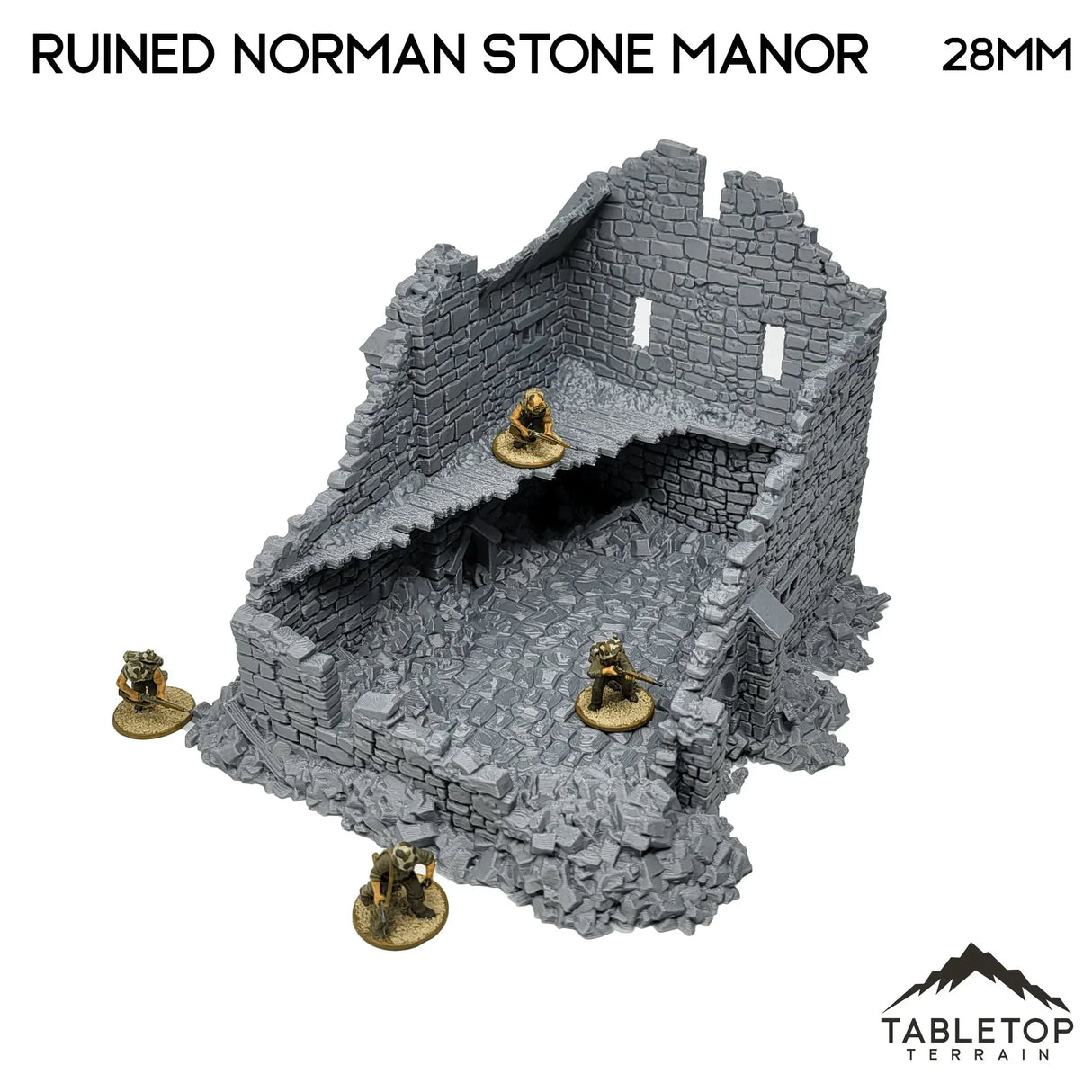 Ruined Norman Stone Manor - Country & King - Fantasy Historical Ruins