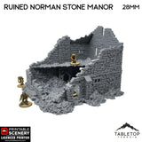 Ruined Norman Stone Manor - Country & King - Fantasy Historical Ruins